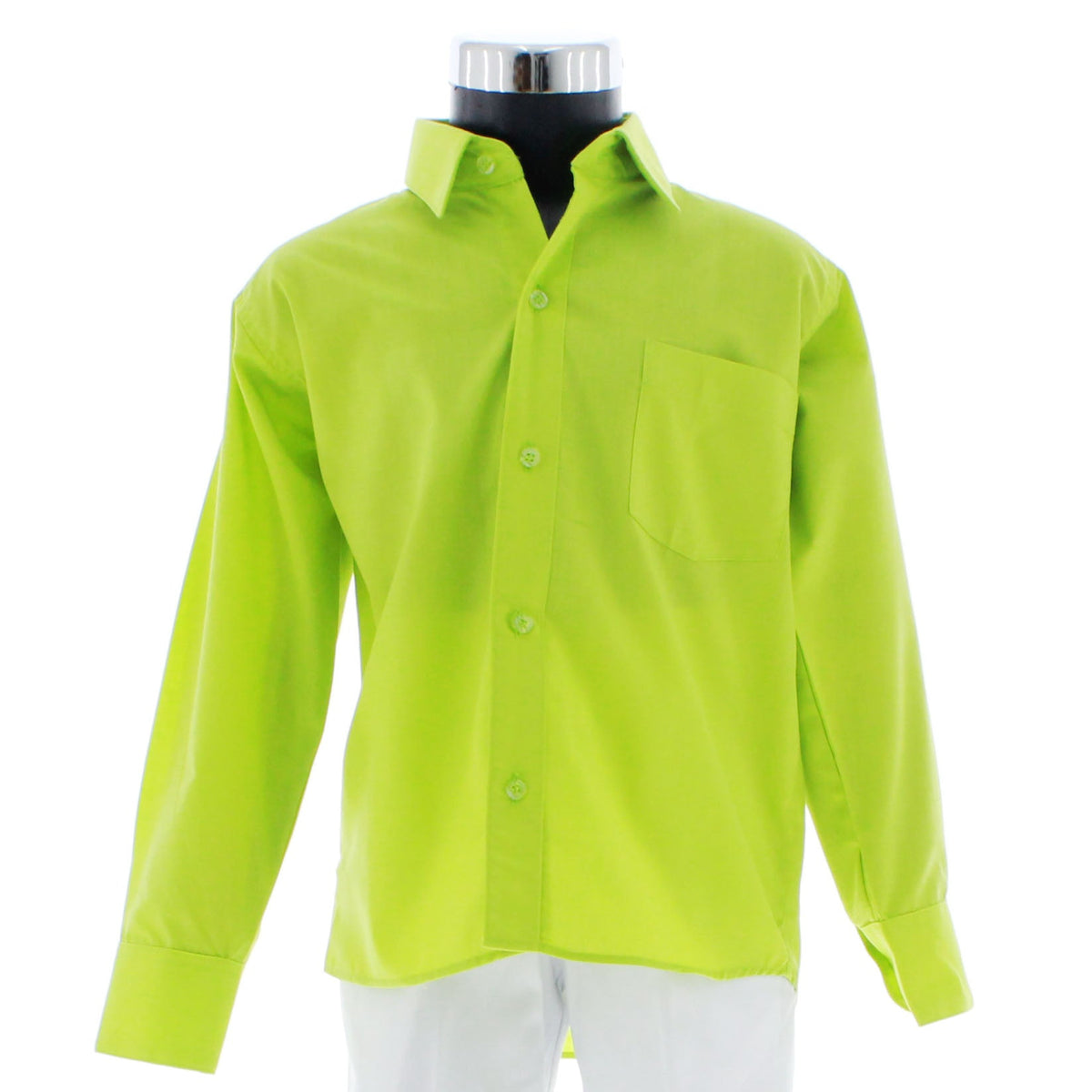 Camisa de manga larga color verde lima
